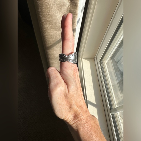 Silver Plated Spoon Ring - Picture 7 of 13